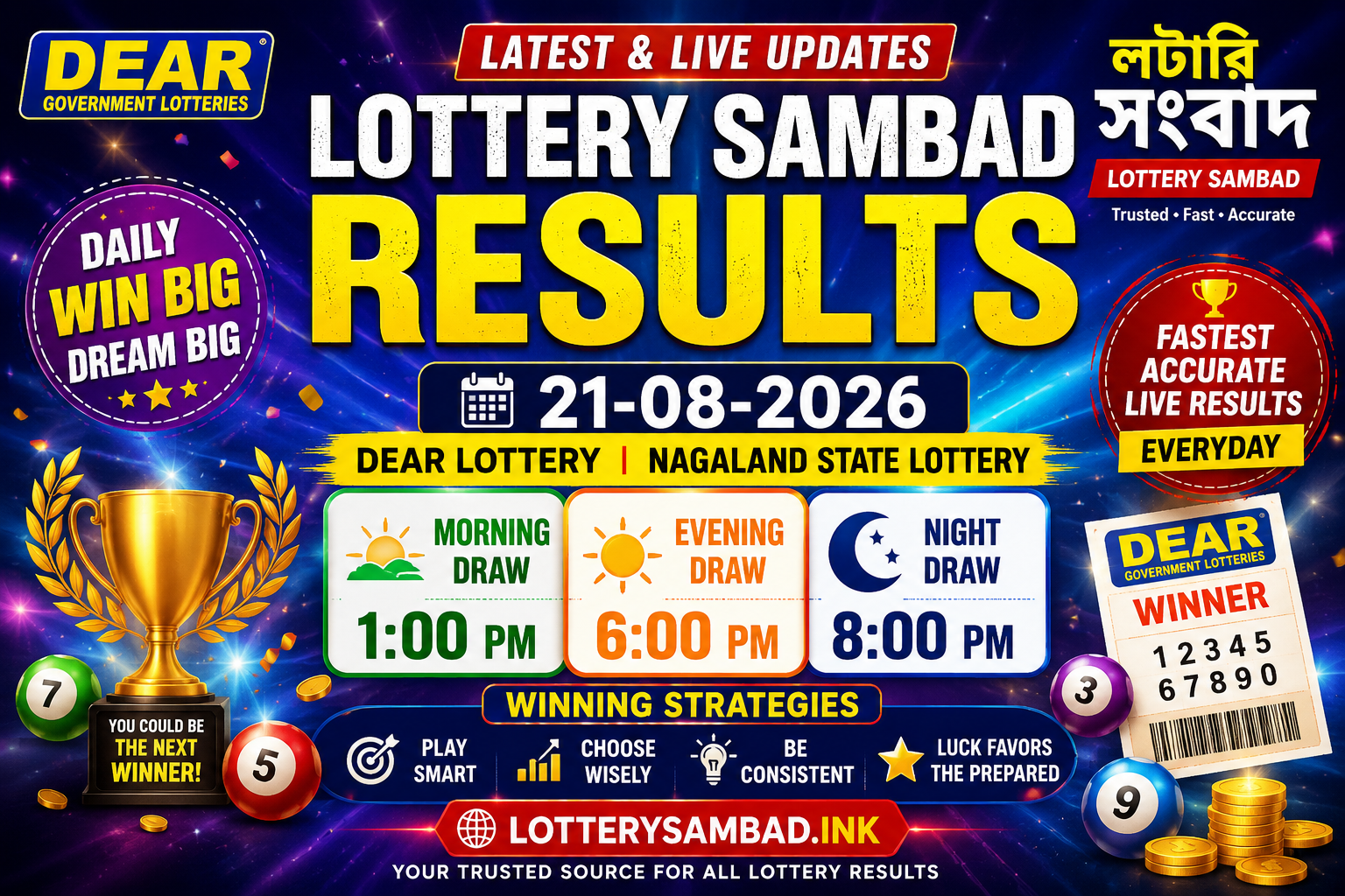 lottery sambad result 21-08-2026